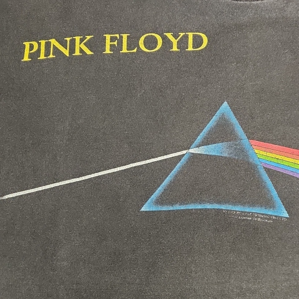 Vintage Pink Floyd Shirt Mens Large Black 1994 Dark Side of The Moon Rock Band - Picture 7 of 9